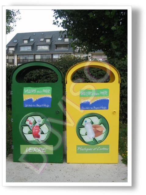poubelles rue tri sélectif